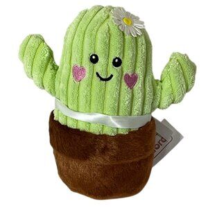 Frankford Smiling Cactus Plush Green Plant Toy 8″